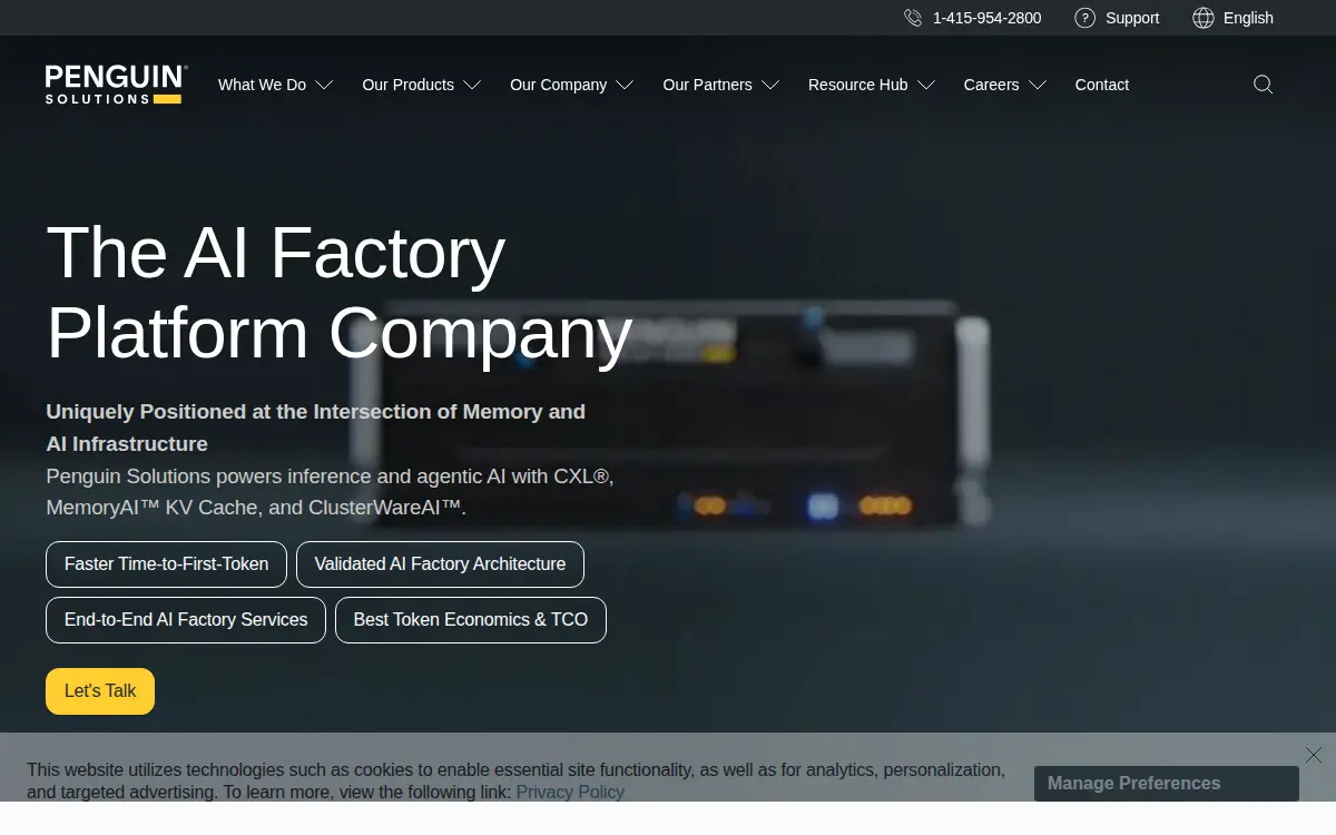 Homepage of Penguin Computing, INC.