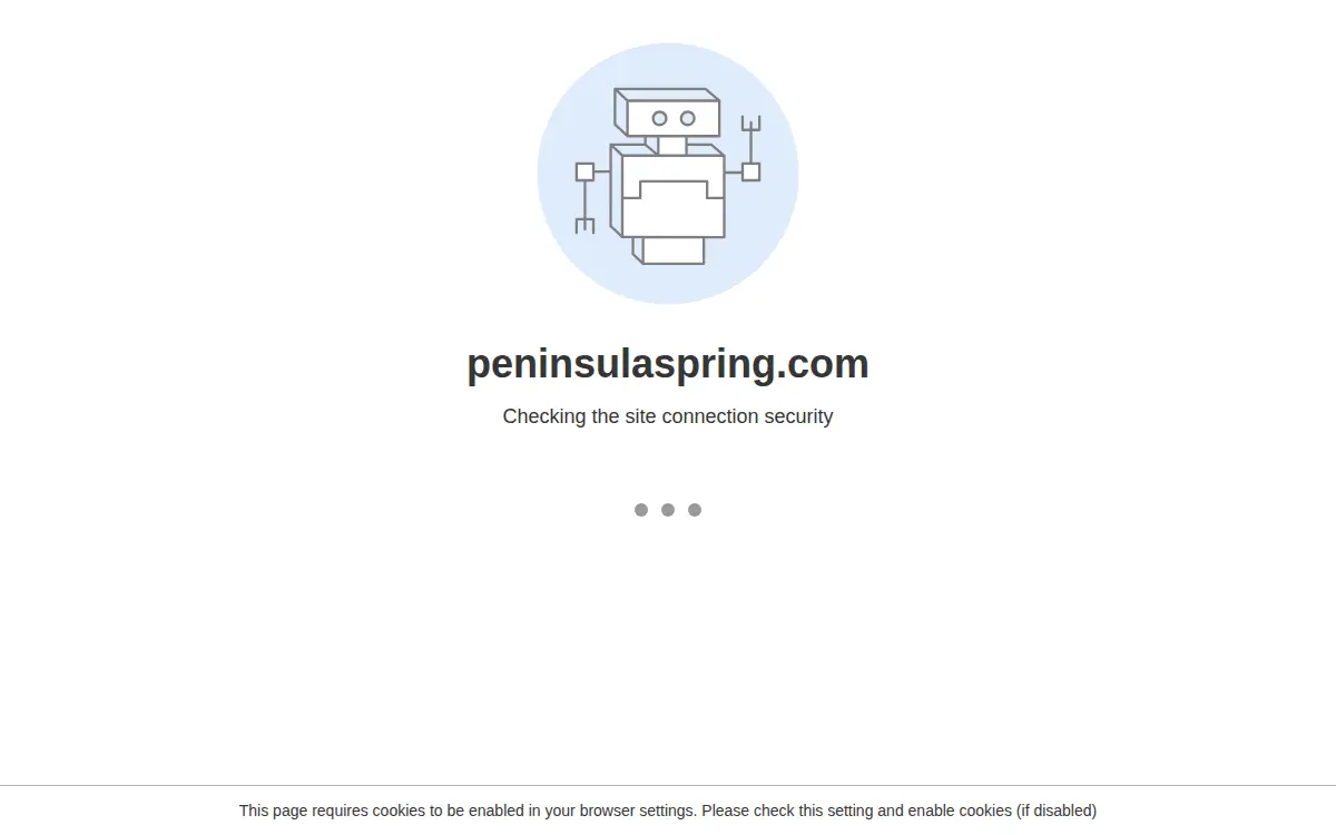 Homepage of Peninsula Spring Corporation