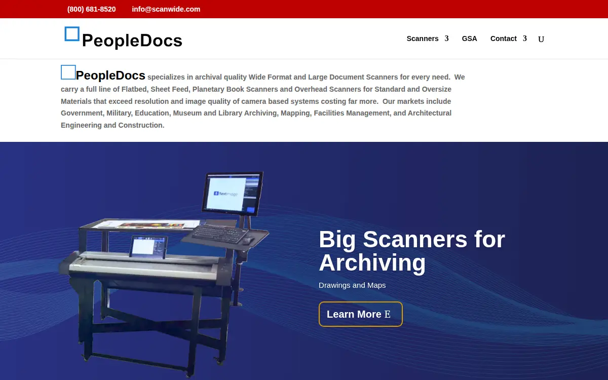 Homepage of Peopledocs LLC