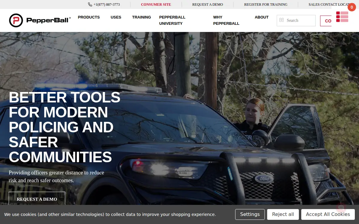 Homepage of United Tactical Systems, LLC