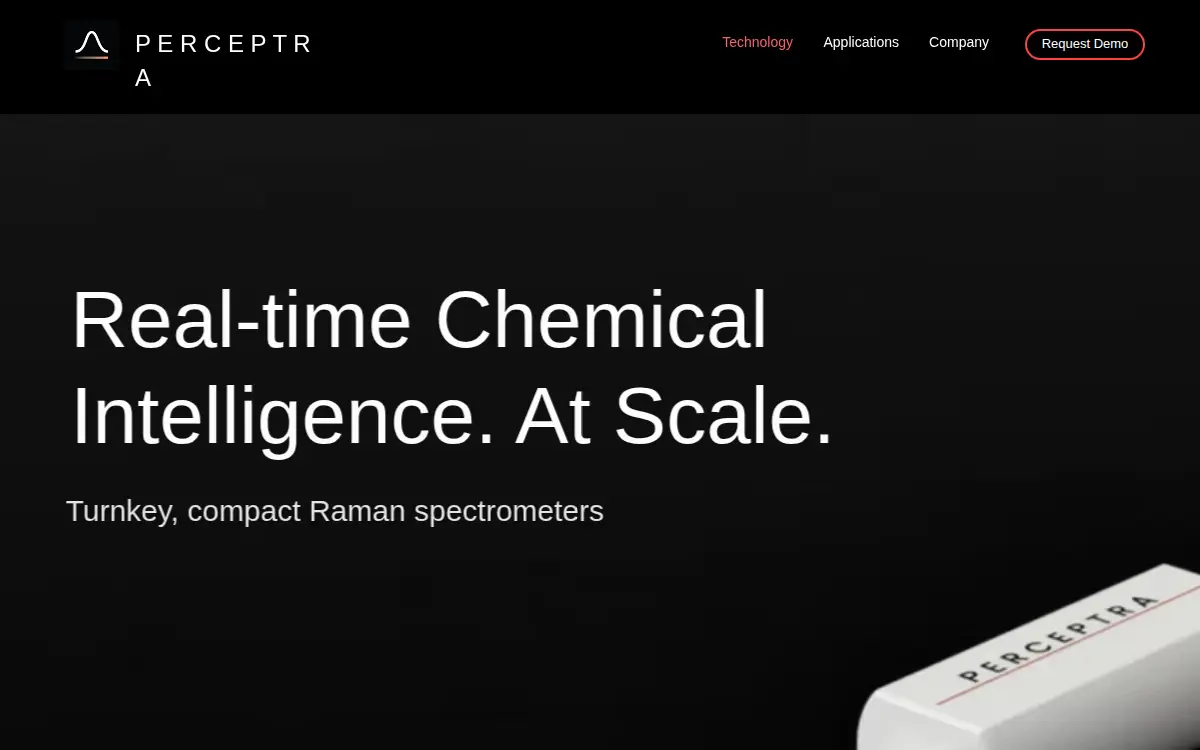 Homepage of Perceptra Technologies, INC.