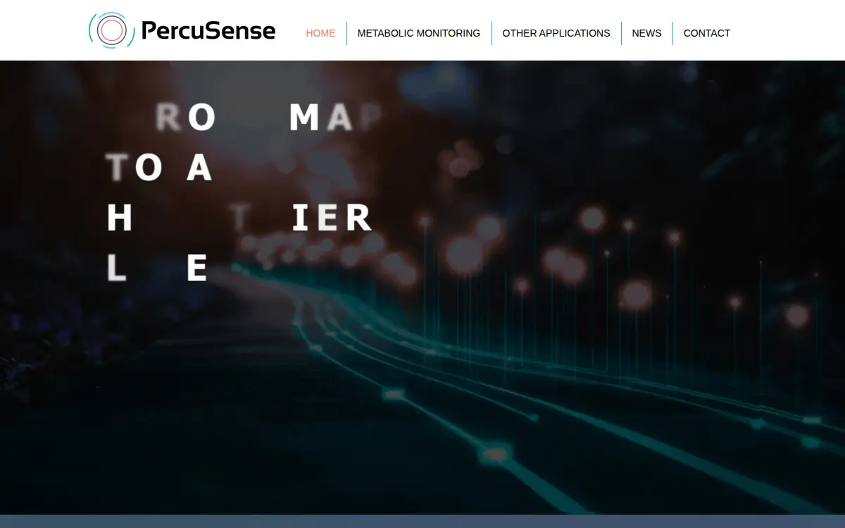 Homepage of Percusense, INC