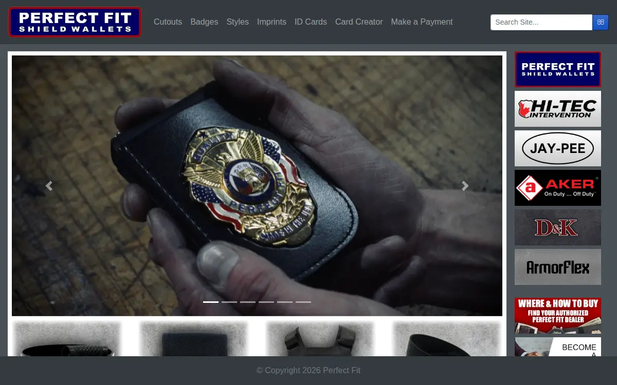 Homepage of Perfect Fit