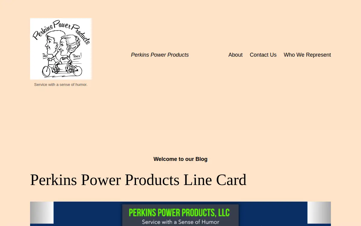 Homepage of Perkins Power Products LLC