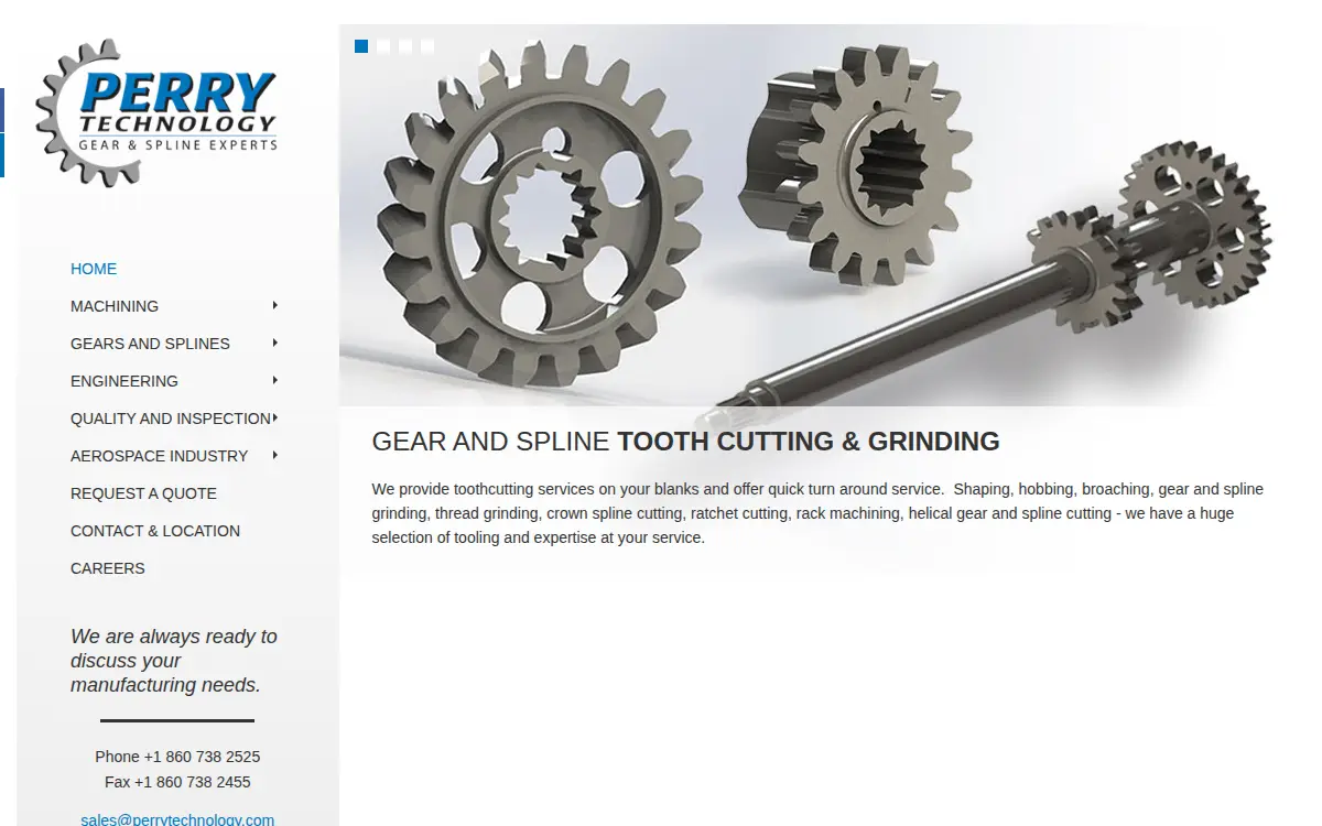 Homepage of Perry Technology CORP