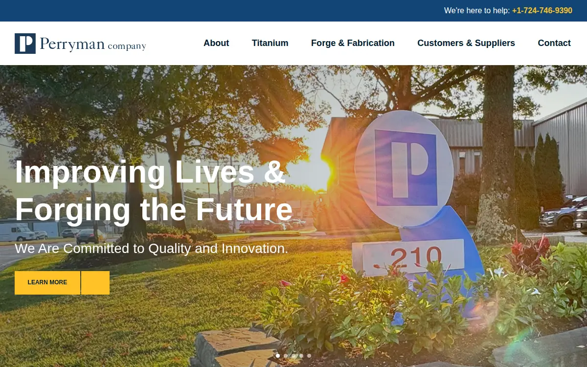 Homepage of Perryman CO