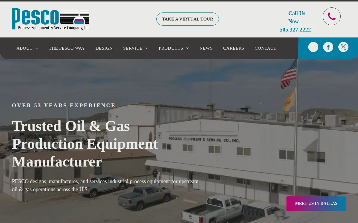Homepage of Process Equipment & Service CO INC