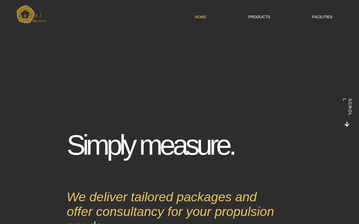 Homepage of Petal Solutions LLC