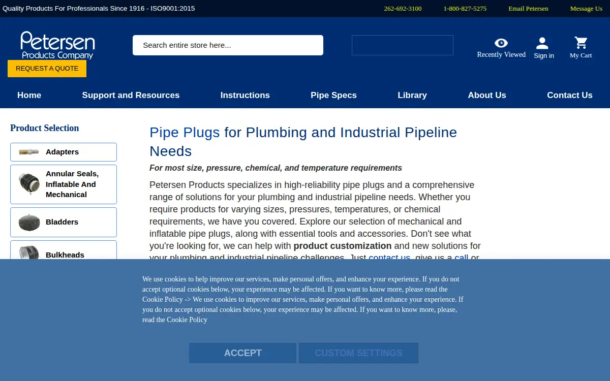 Homepage of Petersen Resources LLC