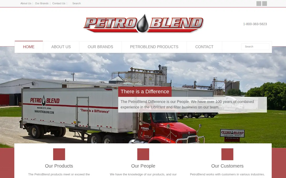 Homepage of Petroblend CORP.