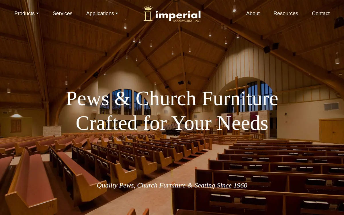 Homepage of Imperial Woodworks, INC.