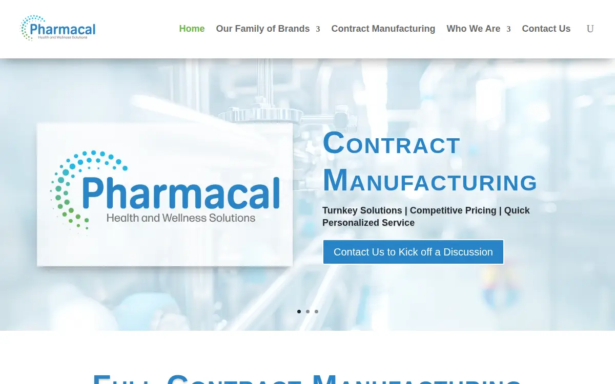 Homepage of Wisconsin Pharmacal CO LLC