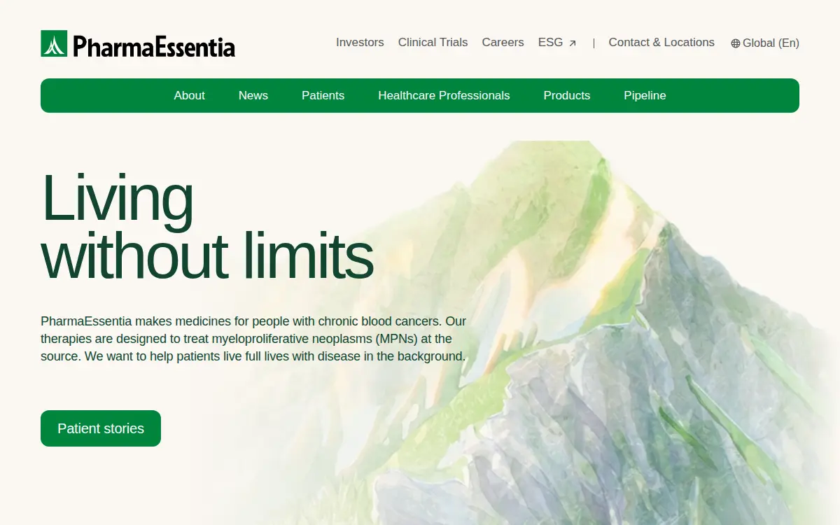 Homepage of Pharmaessentia USA CORP