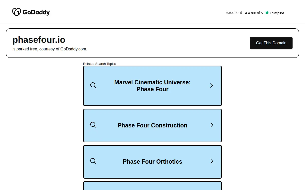 Homepage of Phase Four, INC.