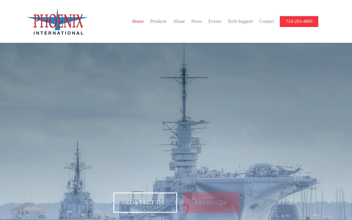 Homepage of Phoenix International Systems INC