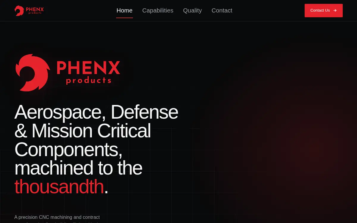 Homepage of Phenx Products L.l.c