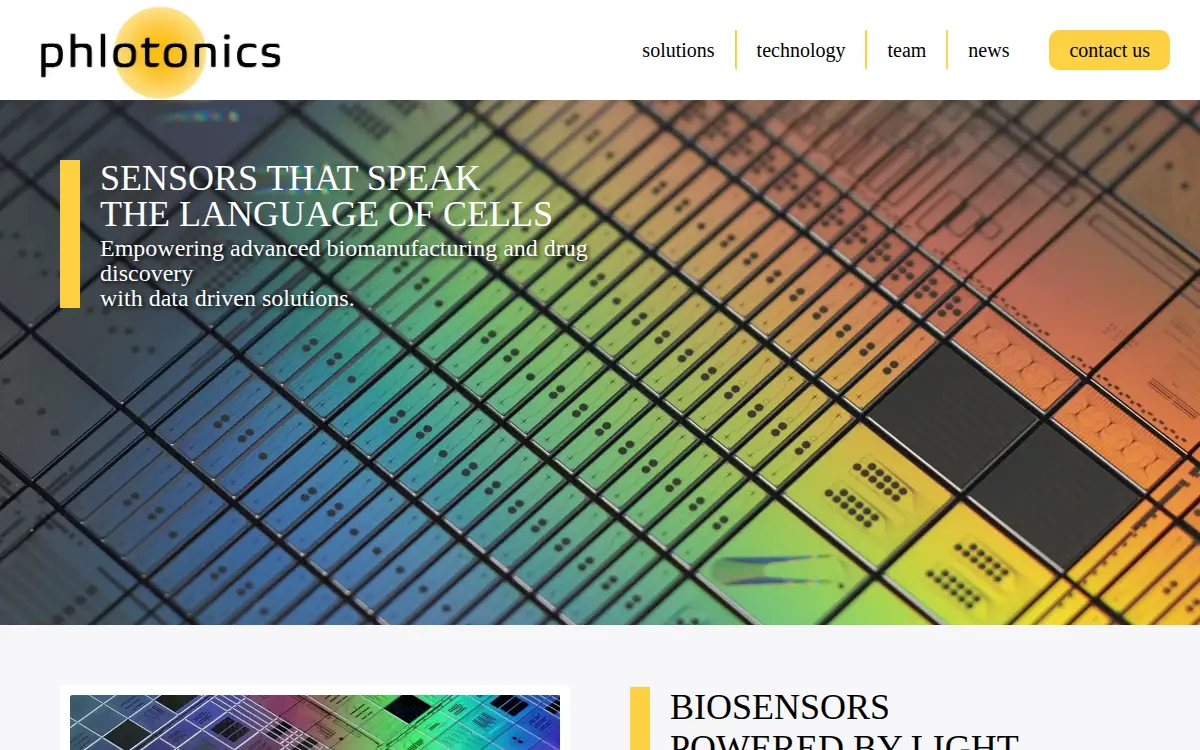 Homepage of Phlotonics INC