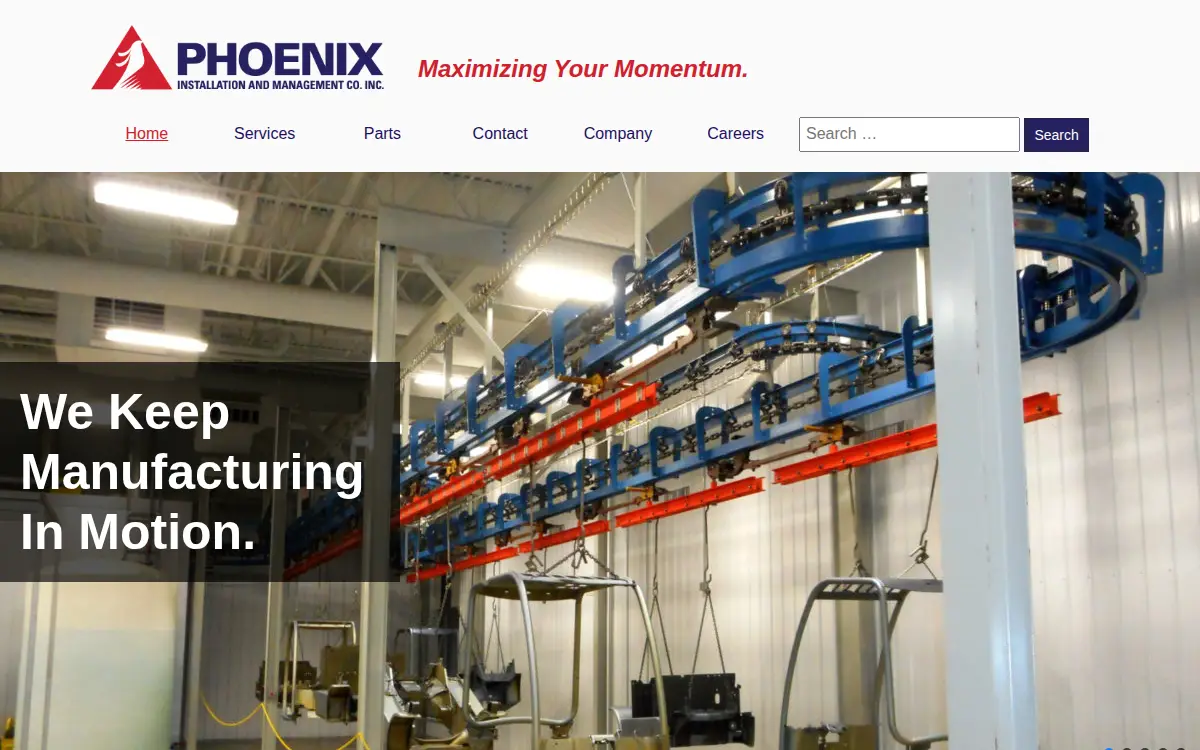 Homepage of Phoenix Installation & Management CO