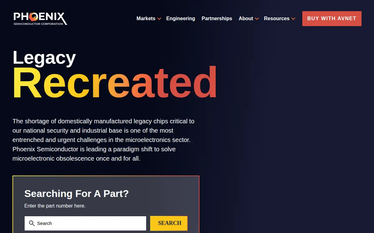 Homepage of Phoenix Semiconductor Corporation
