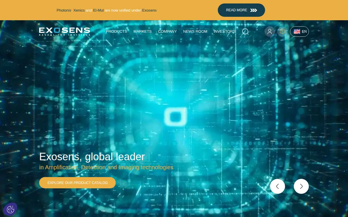 Homepage of Photonis Scientific INC