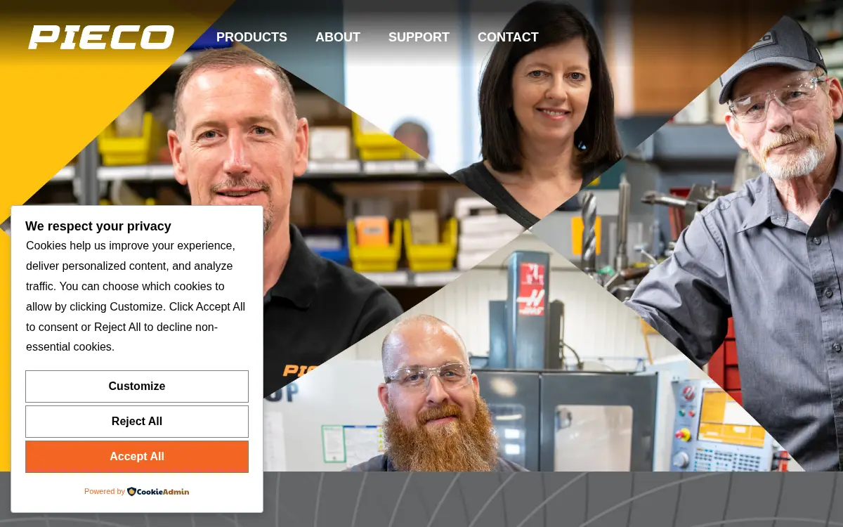 Homepage of Pieco Incorporated