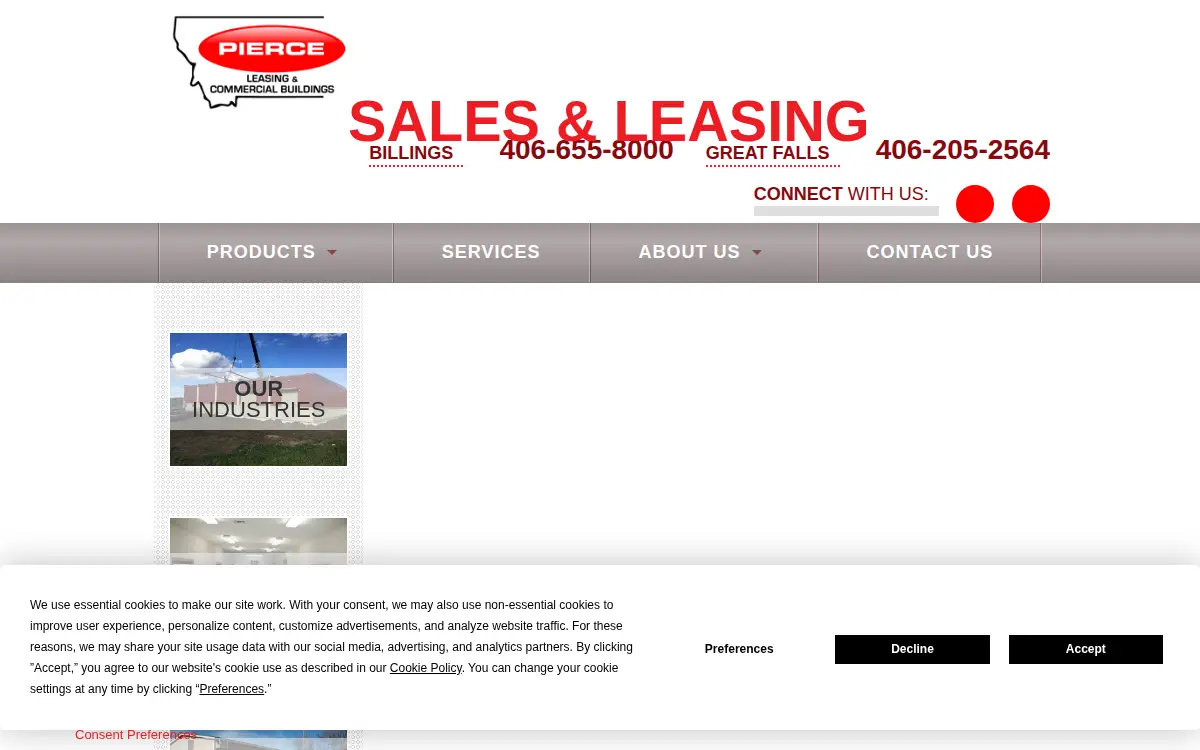 Homepage of Geo. R. Pierce INC.