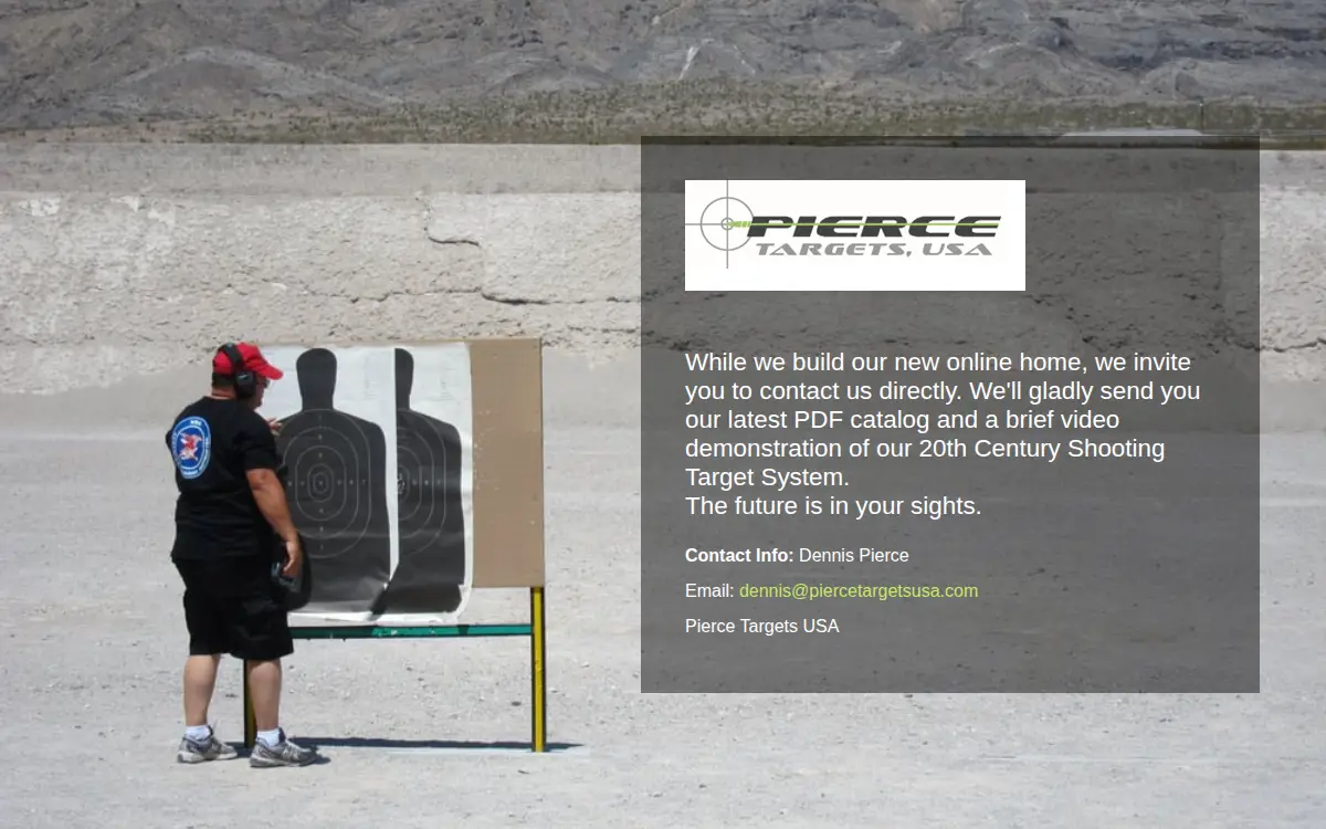 Homepage of Pierce Targets USA LLC
