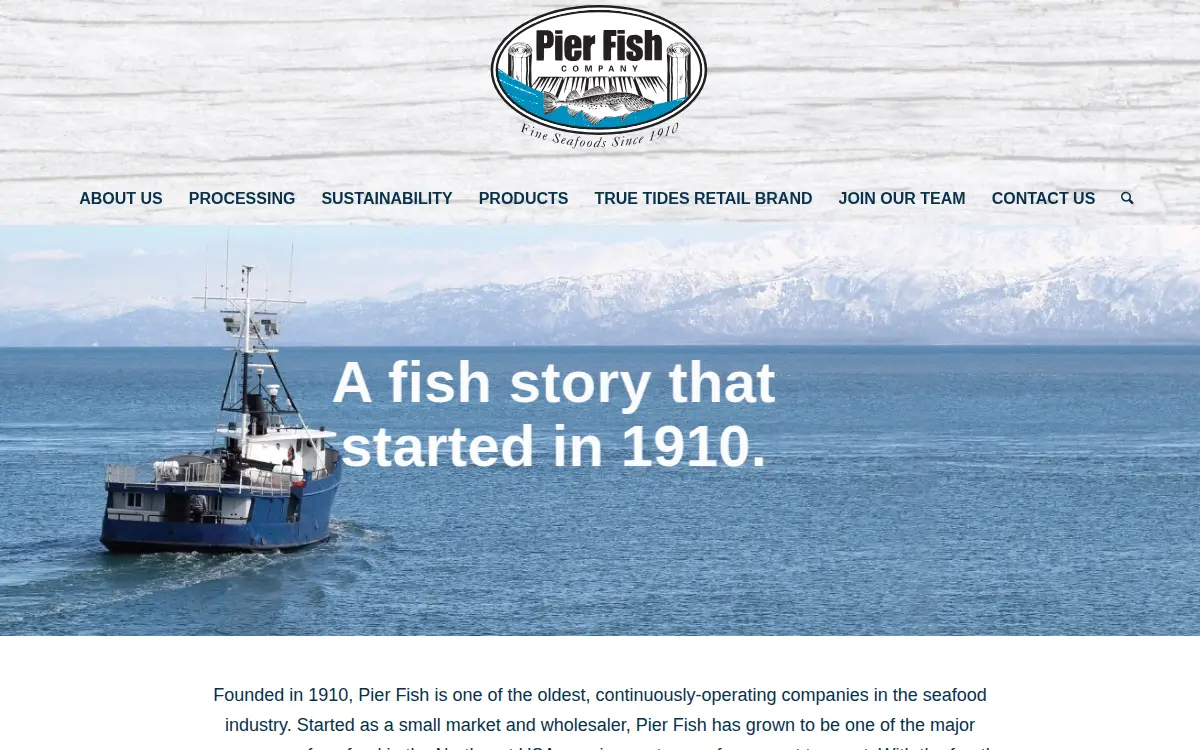 Homepage of Pier Fish CO INC