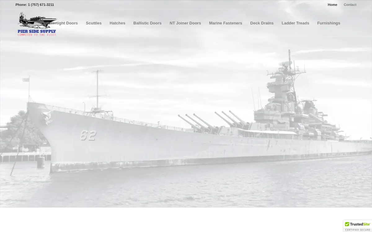 Homepage of Pier Side Supply INC