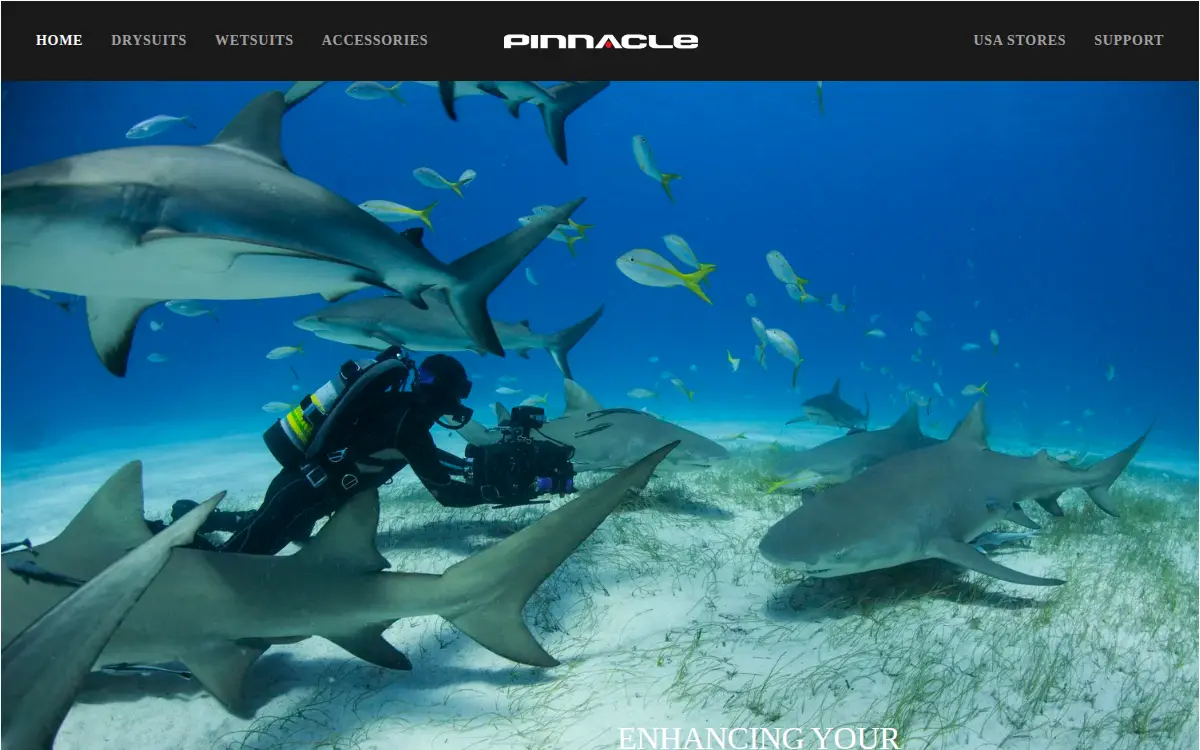 Homepage of Pinnacle Aquatics INC.
