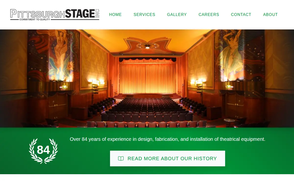Homepage of Pittsburgh Stage INC