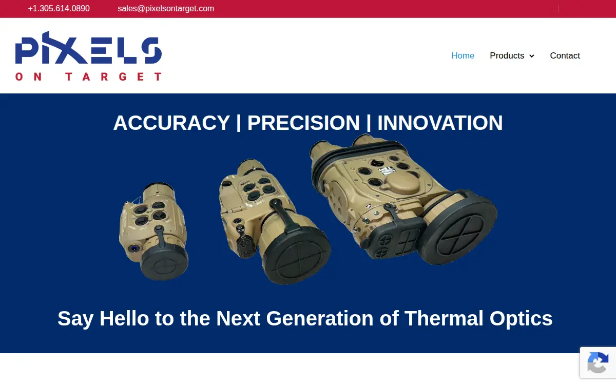 Homepage of Pixels on Target LLC