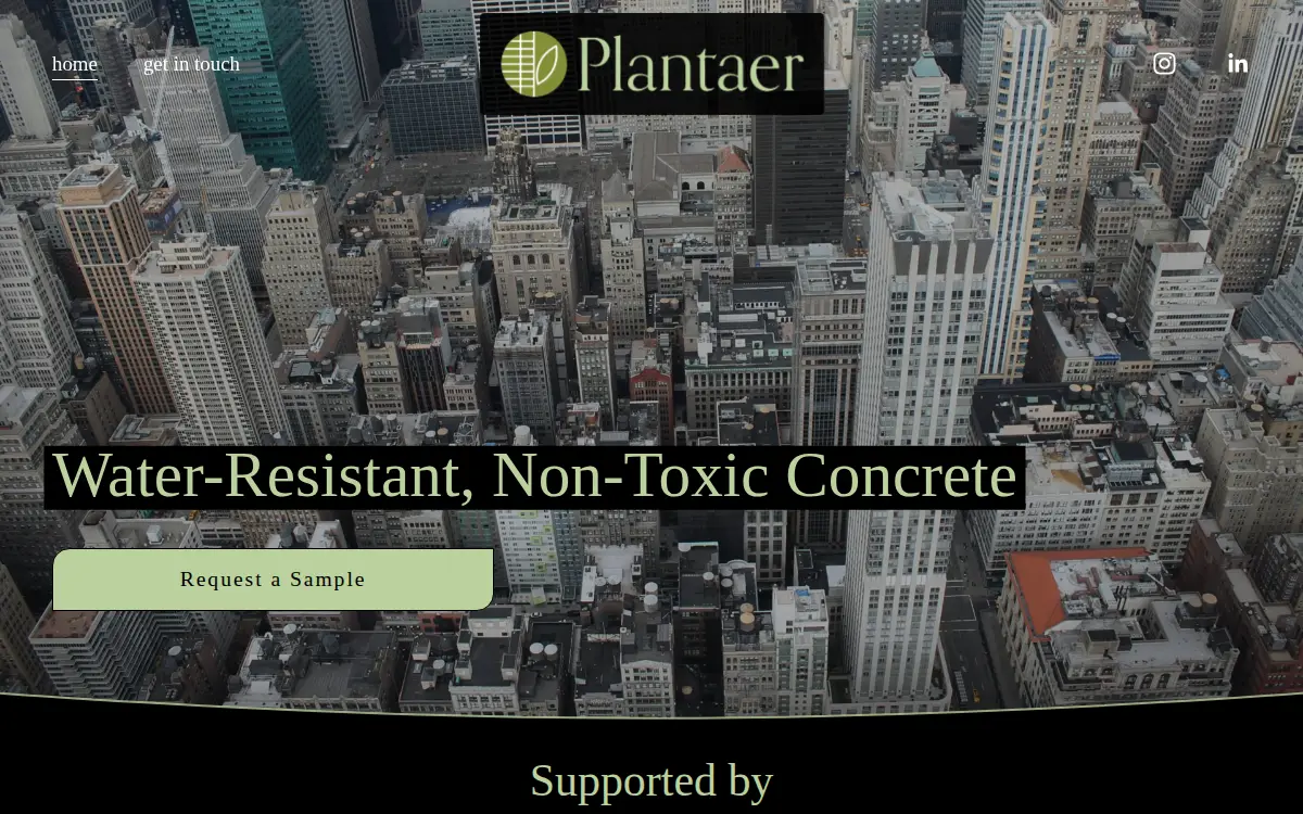 Homepage of Plantaer INC.