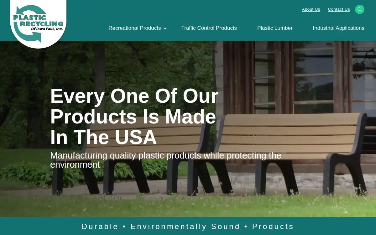 Homepage of Plastic Recycling of Iowa Falls, INC.