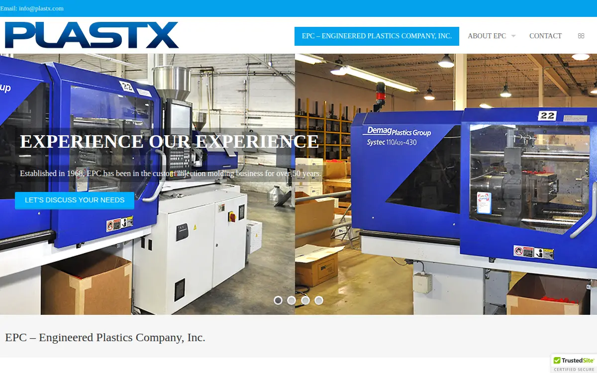 Homepage of Epc, INC.