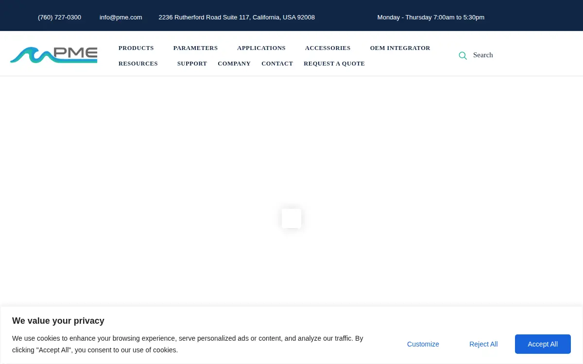 Homepage of Precision Measurement Engineering, INC.