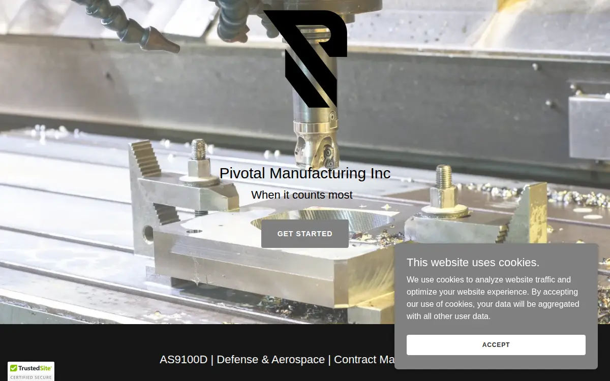 Homepage of Patriot Machining INC
