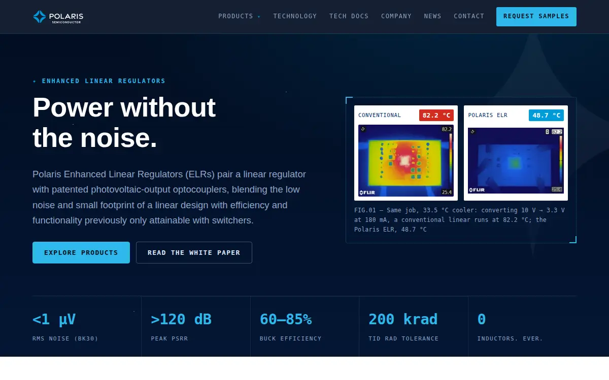 Homepage of Polaris Semiconductor LLC