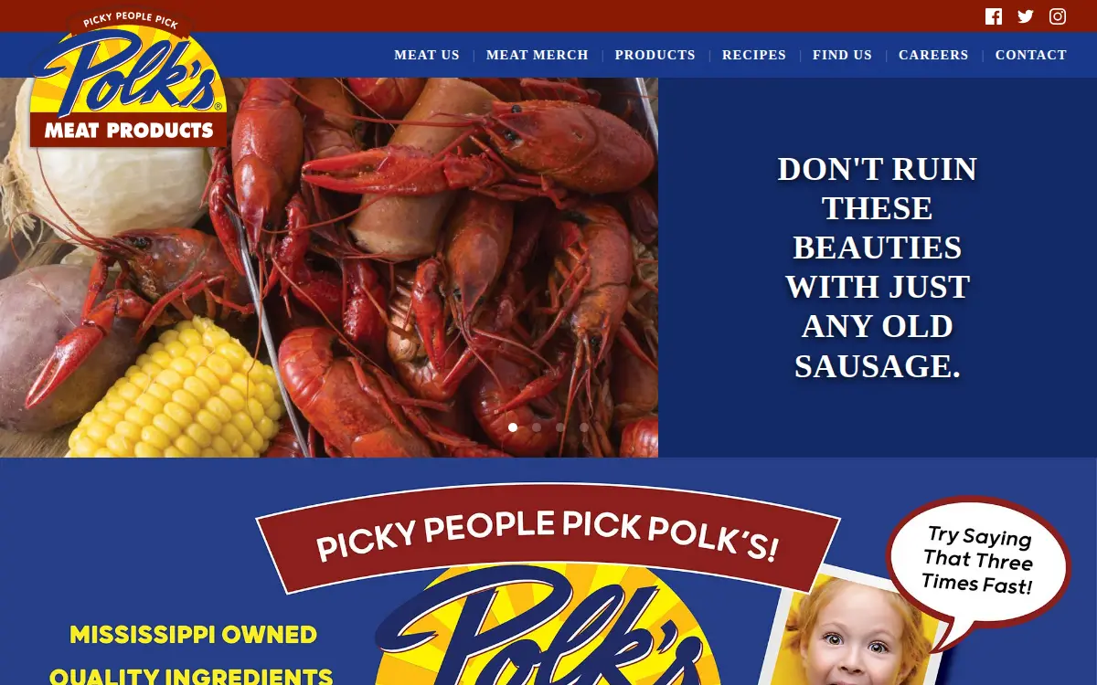 Homepage of Polk, INC.