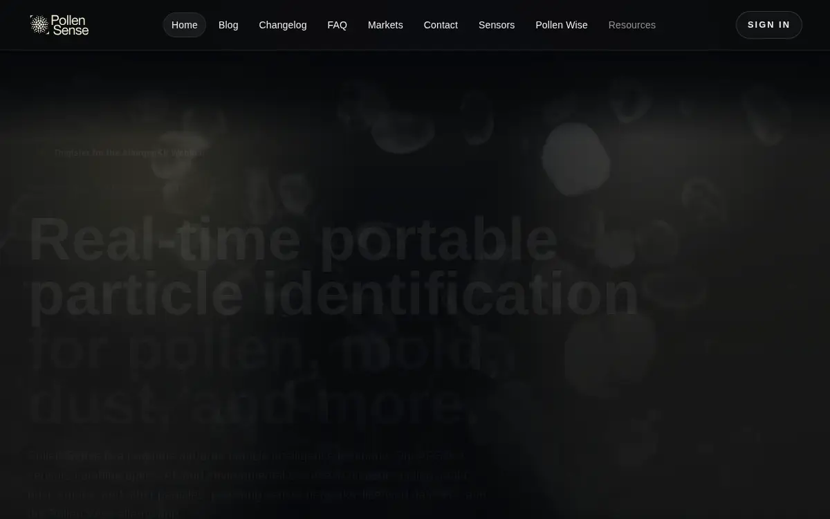 Homepage of Pollen Sense INC