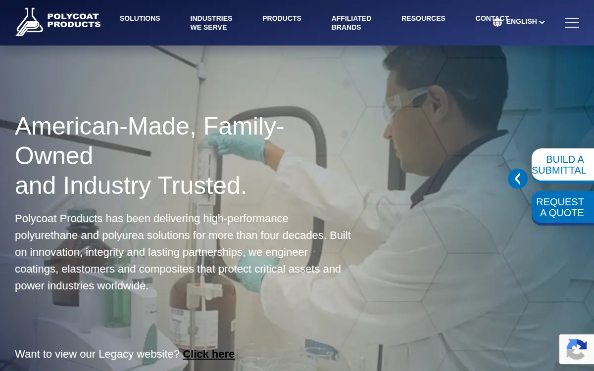 Homepage of American Polymers CORP.