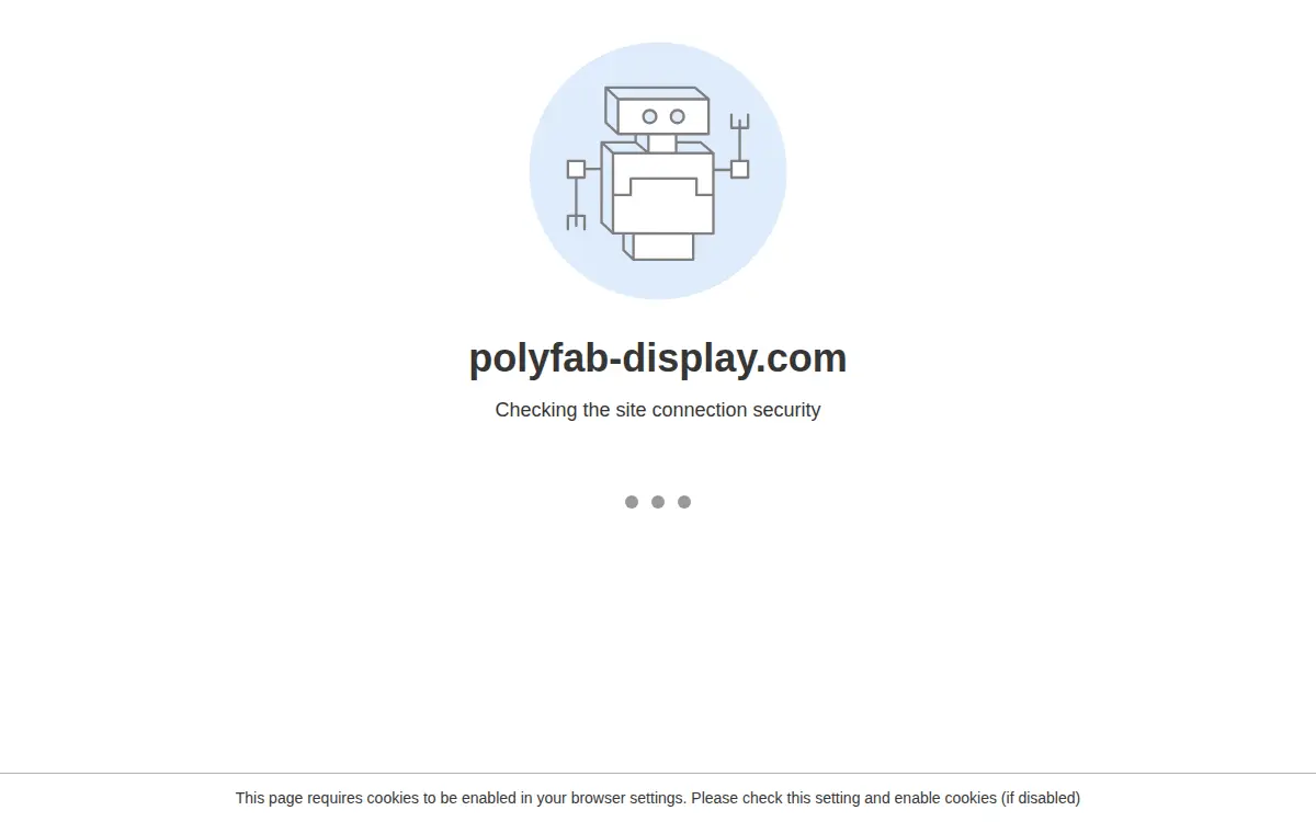 Homepage of Polyfab Display Company