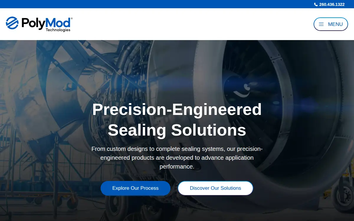 Homepage of Polymod Technologies, INC.