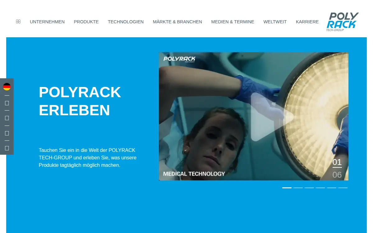Homepage of Polyrack North America CORP