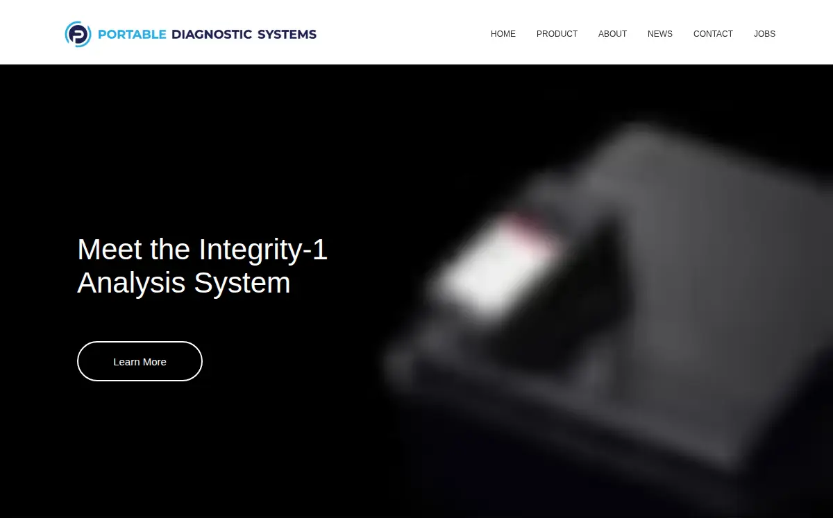 Homepage of Portable Diagnostic Systems INC