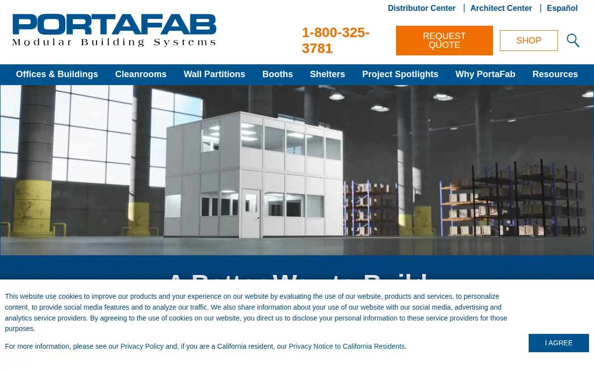 Homepage of Porta-fab CORP