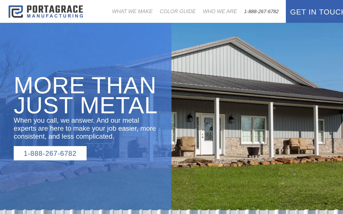 Homepage of Porta Carport INC