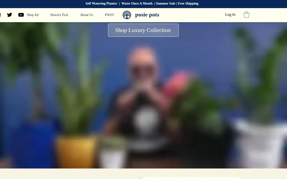 Homepage of Posie Pots and 3d Prints LLC