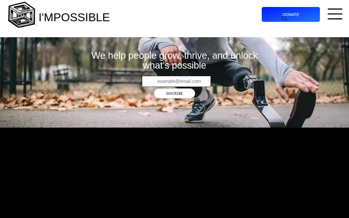 Homepage of I'mpossible