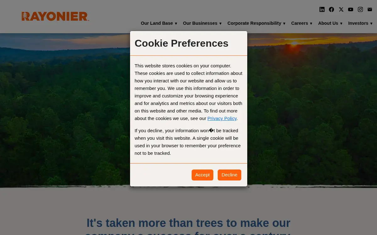 Homepage of Potlatchdeltic CORP